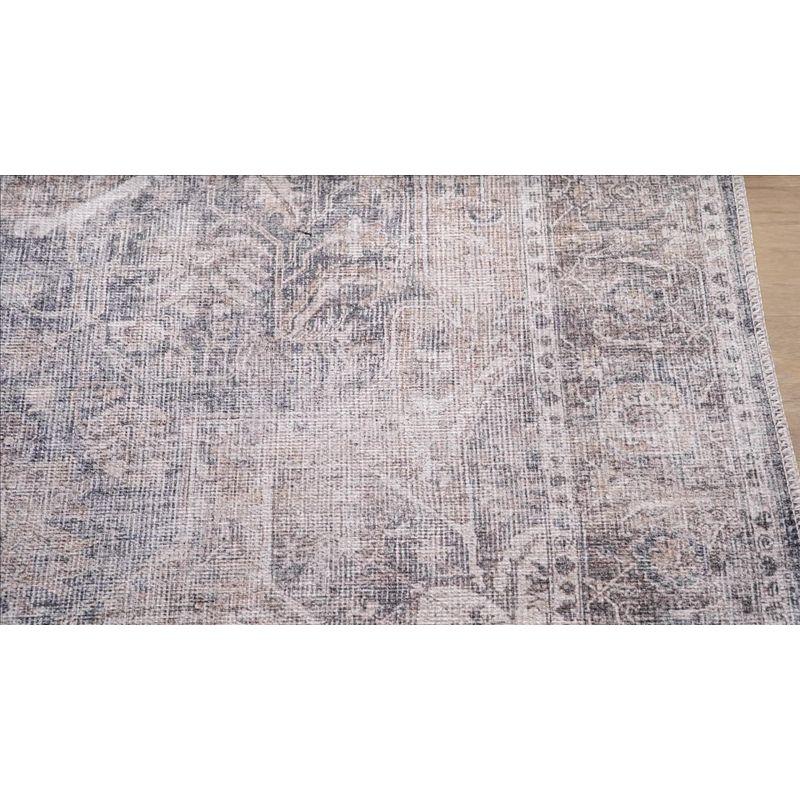 Caspian Boho Vintage-Inspired Gray Chenille 9' x 12' Area Rug