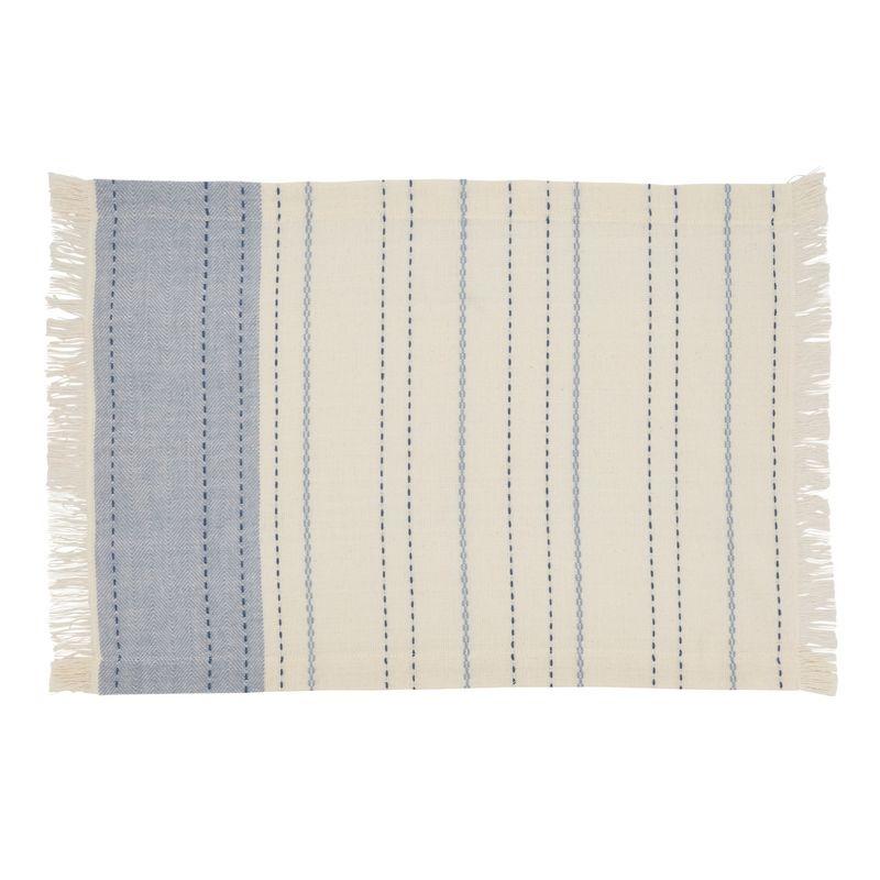 Cotton Striped Rectangle Placemat (Set of 4)