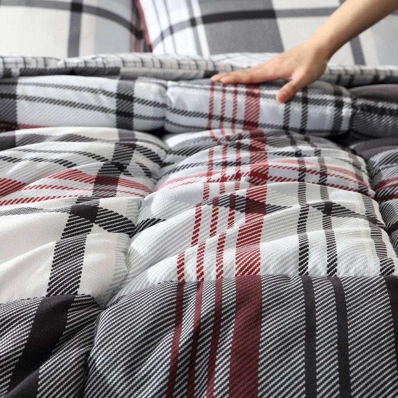 Eddie Bauer Normandy Plaid Duvet Set Black