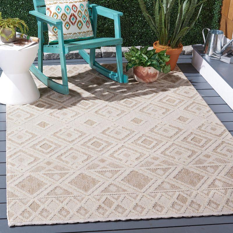 Global GLB404 Power Loomed Indoor Area Rug - Beige/Ivory - 8'x10' - Safavieh