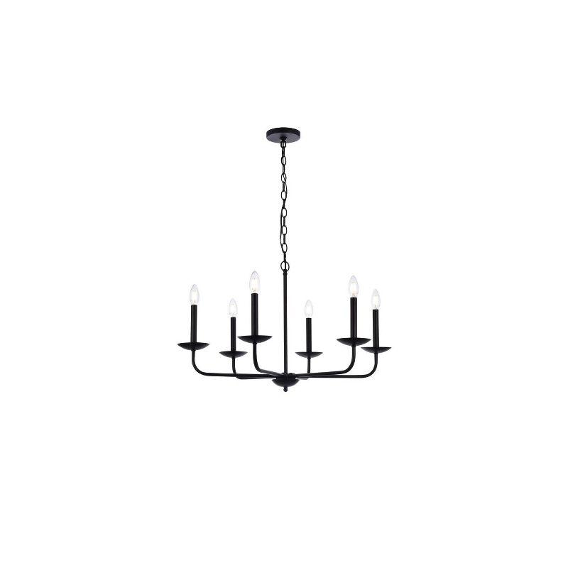 Elegant Lighting Cohen 30 inch pendant in black
