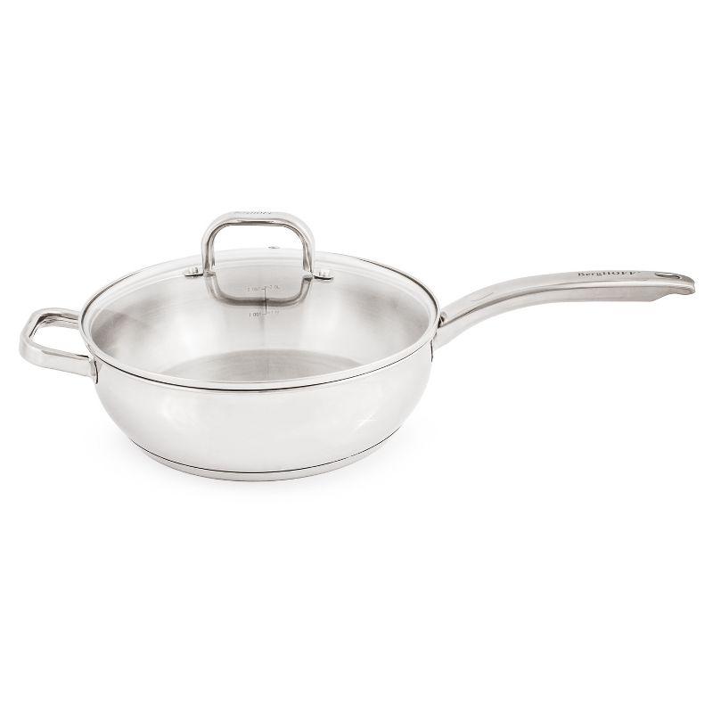 BergHOFF BergHOFF Stainless Steel 18/10 Deep Skillet Belly Shape, 9.5"