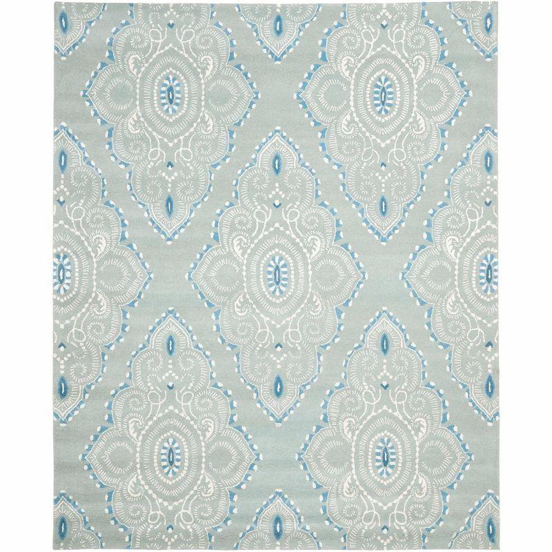 Wyndham WYD372 Hand Tufted Indoor Area Rug - Blue/Ivory - 10'x14' - Safavieh.