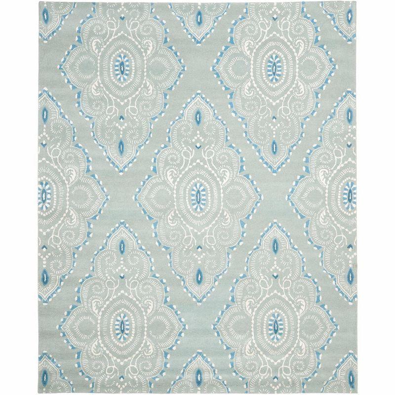 Handmade Tufted Wool Rectangular Area Rug 10' x 14' - Blue