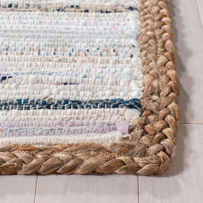 Coastal Breeze Gray and Natural Cotton 2'3" x 7' Runner Rug