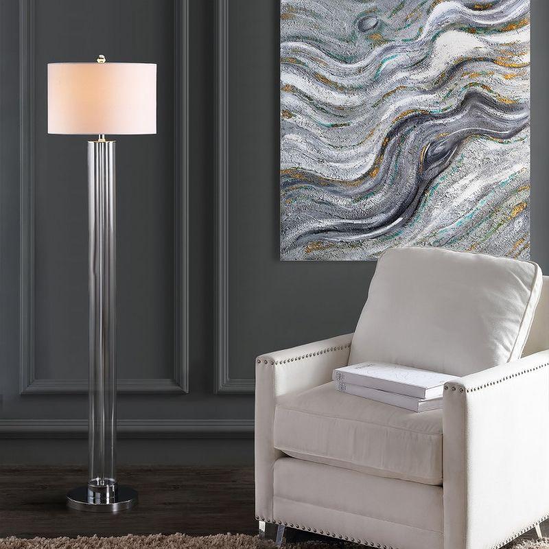 Lovato 64 Inch H Floor Lamp - Clear - Safavieh