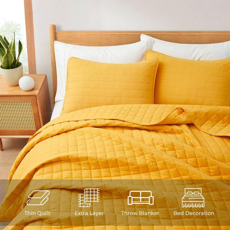 Peace Nest Stroman Quilted Microfiber Coverlet Set