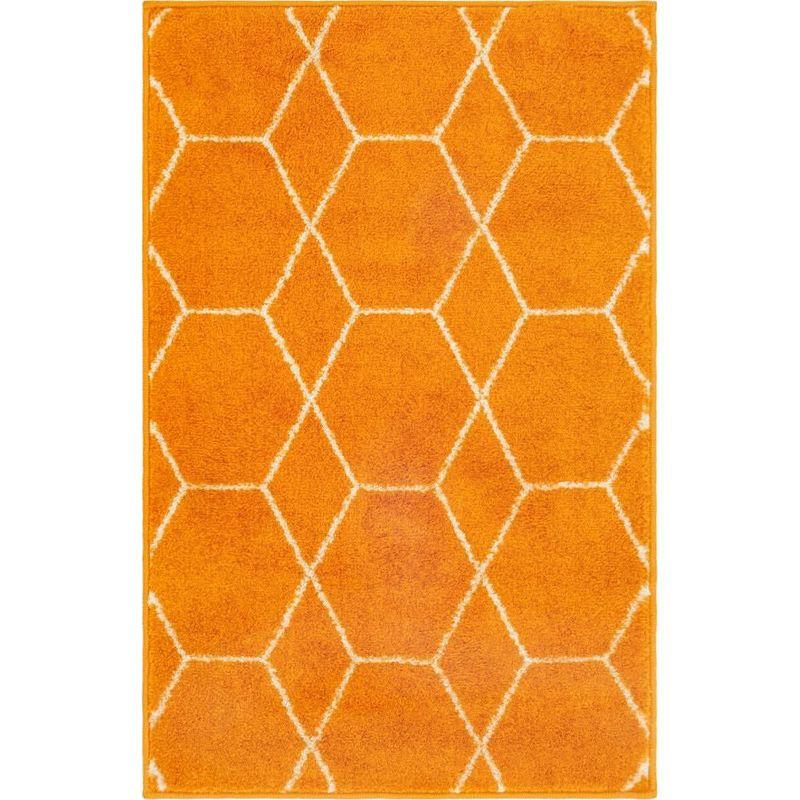 Unique Loom Trellis Frieze Geometric Trellis Indoor Woven Area Rug