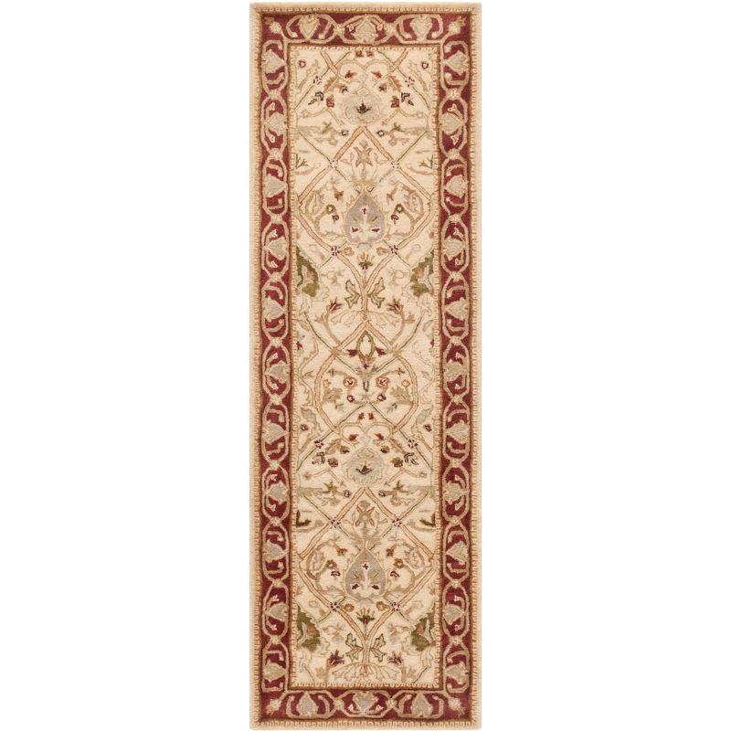 Persian Legend PL819 Hand Tufted Indoor Runner Rug - 2'6"x16' - Ivory/Rust - Safavieh