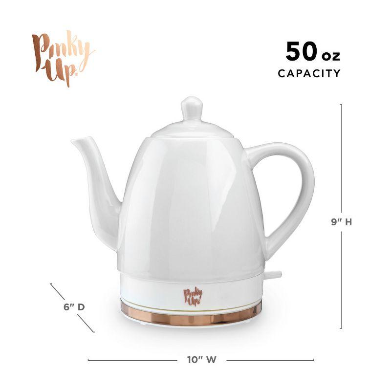 Pinky Up Noelle Ceramic Electric Tea Kettle