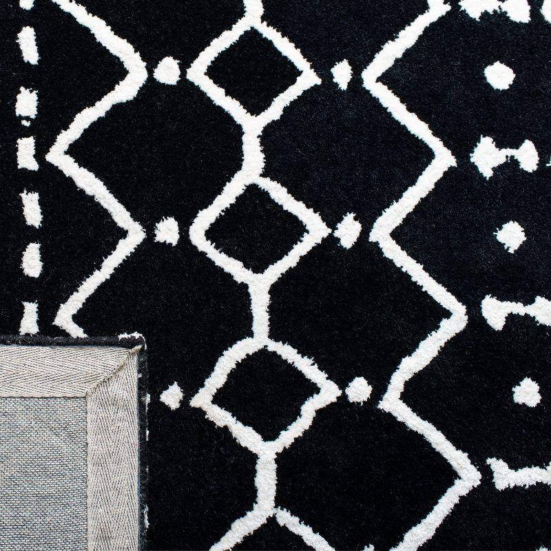 Himalaya HIM903 Handmade Area Rug - 6'x9' - Black/Ivory - Safavieh