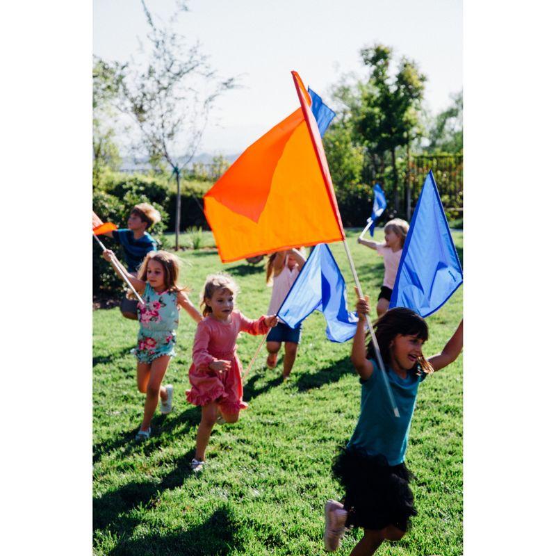 Pacific Play Tents Color Flag Set Red 12 Pieces 24" x 24"