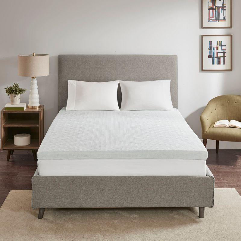 Madison Park 3" Cooling Gel Memory Foam Mattress Topper