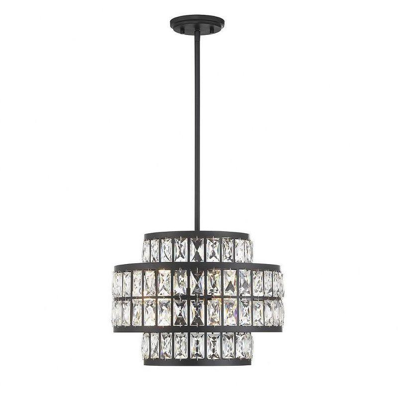 Savoy House Renzo 3 - Light Pendant in  Matte Black