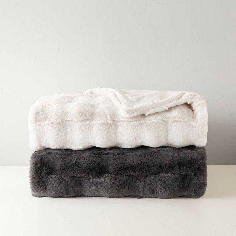 Madison Park Vivienne Faux Fur Throw