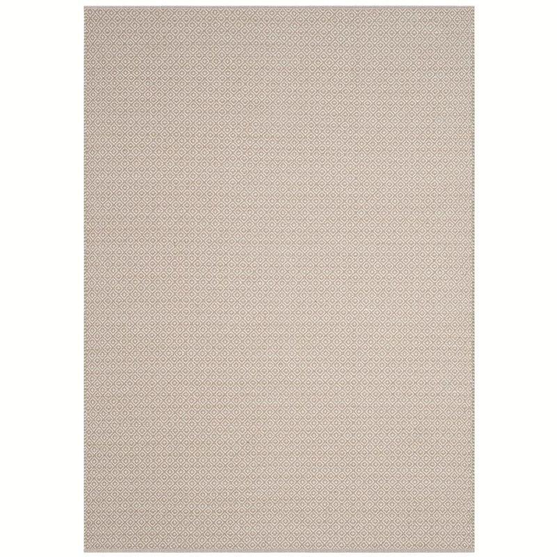 Coastal Charm Ivory & Beige Hand Woven Cotton Area Rug 5' x 7'