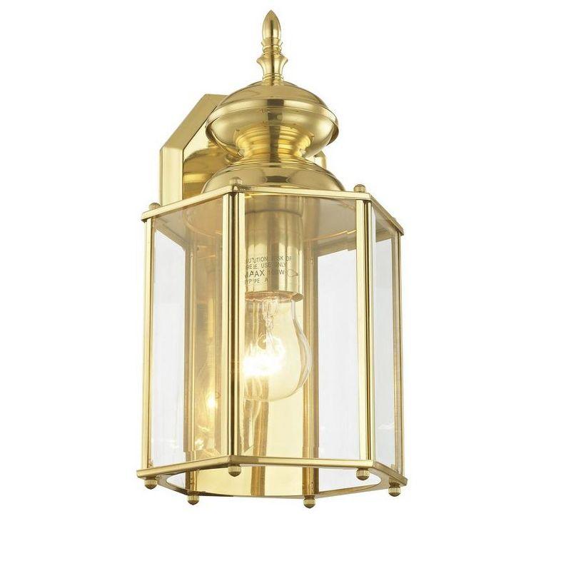 Livex Lighting Outdoor Basics 1 - Light Wall Light in  Polished Brass