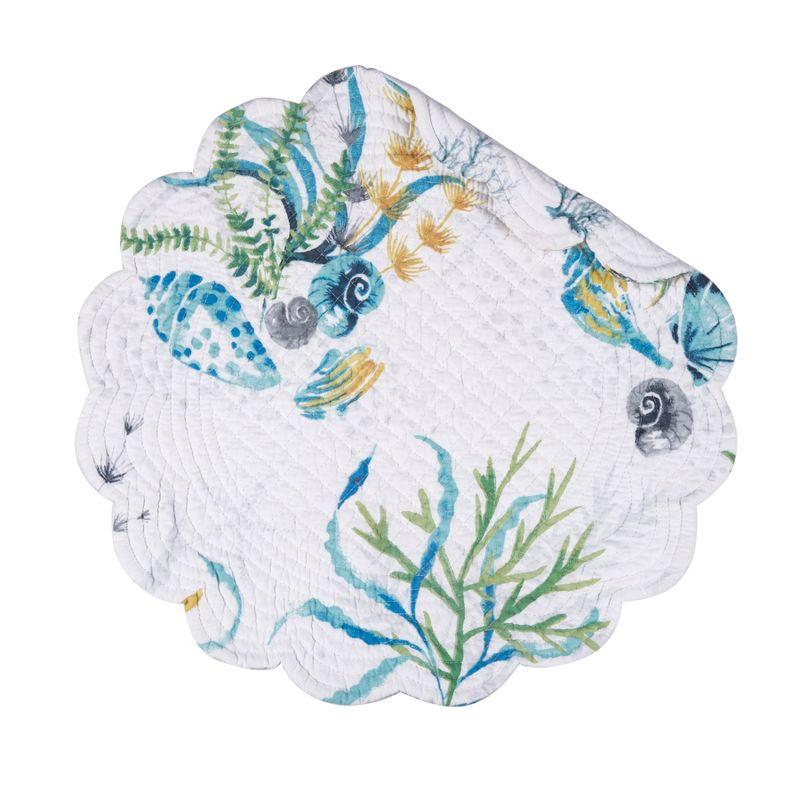 Marlowe Sound Coastal Reef Print Cotton Placemats Set of 6