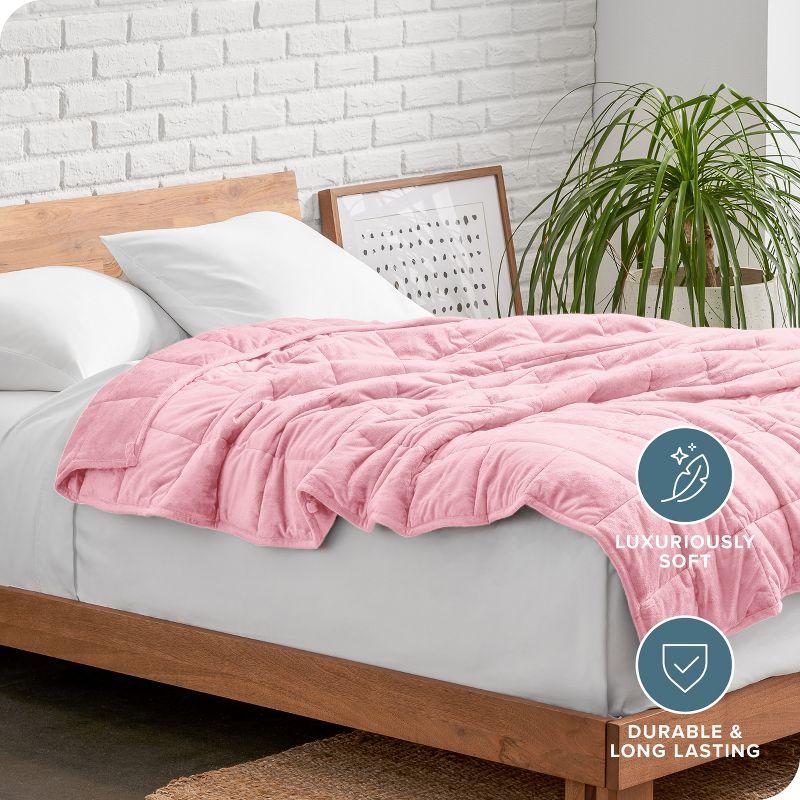 Bare Home Minky Fleece Weighted Blanket