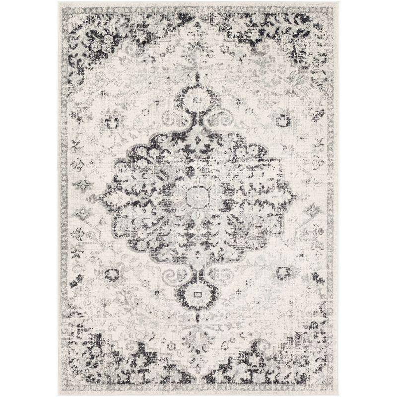 Livabliss 2'x3' Abby Traditional Rugs Cream: Stain & Fade-Resistant, Medium Pile, Indoor, Polypropylene