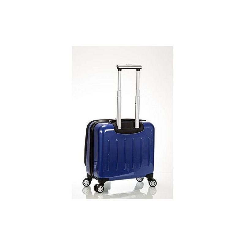 Rockland Revolution Hardside Rolling Computer Case Blue Carry-On 17-Inch