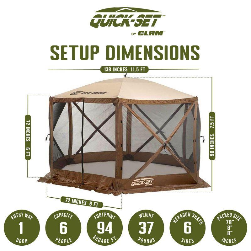 Clam CLAM Quick-Set Portable Outdoor Camping Canopy Shelter