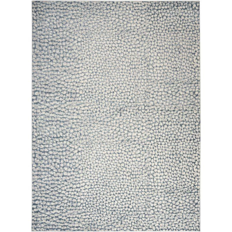 Nourison Joli  Indoor only Area Rug - Ivory/Blue/Grey 8' x 10'