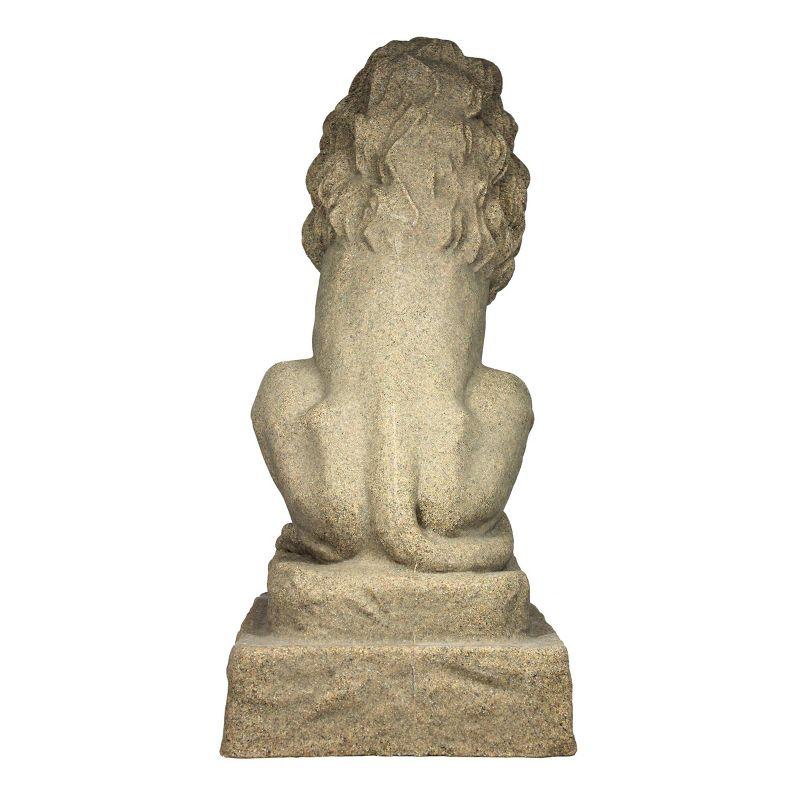 28.13" Resin Lion Statuary - Sand - Emsco