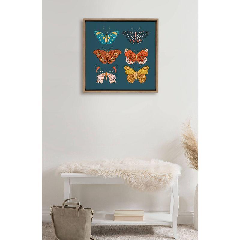 22" x 22" Sylvie Free Wings Framed Wall Canvas by Oris Eddu - Kate & Laurel All Things Decor