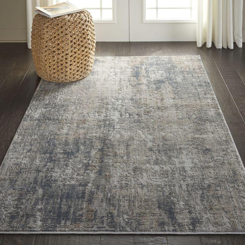 Nourison Rustic Textures Abstract Indoor Area Rug Grey/Beige 3'11" x 5'11"