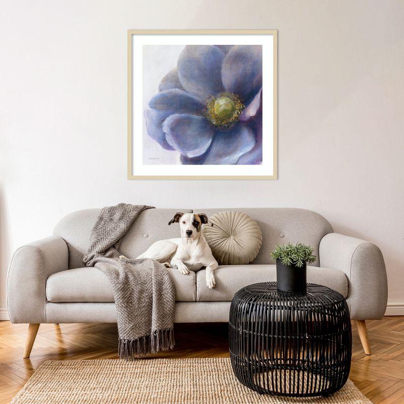 Amanti Art Contemporary Anemone by Danhui Nai Wood Framed Wall Art Print