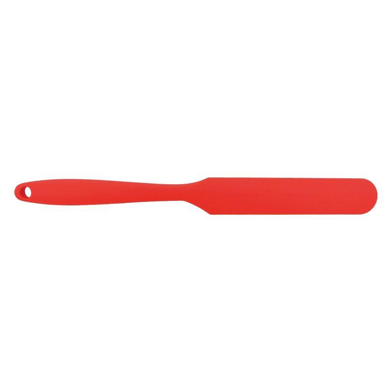 Red Silicone Jar Spatula for Mixing and Spreading