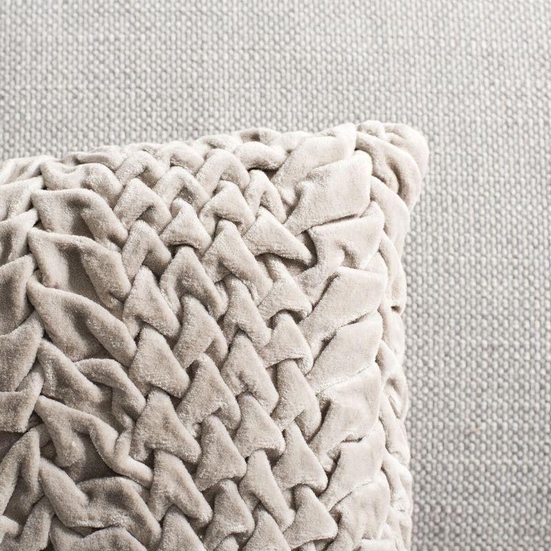 Barlett Pillow - Light Grey - 12"X20" - Safavieh
