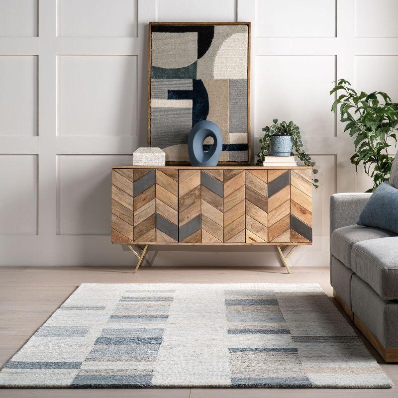 Nuloom Averill Modern Geometric Wool Indoor Area Rug