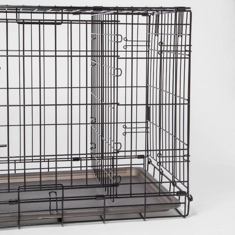 Wire Collapsible Dog Crate - L - Black - Boots & Barkley™
