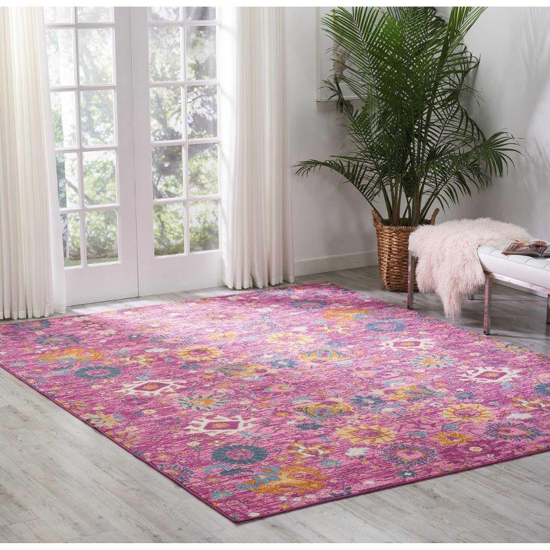 Nourison Passion Bohemian Indoor Rug Fuchsia 8' x 10'