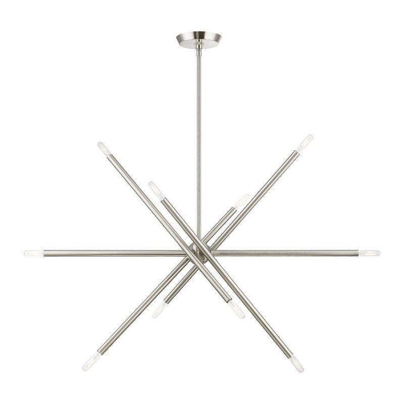 Livex Lighting Soho 10 - Light Chandelier in  Brushed Nickel