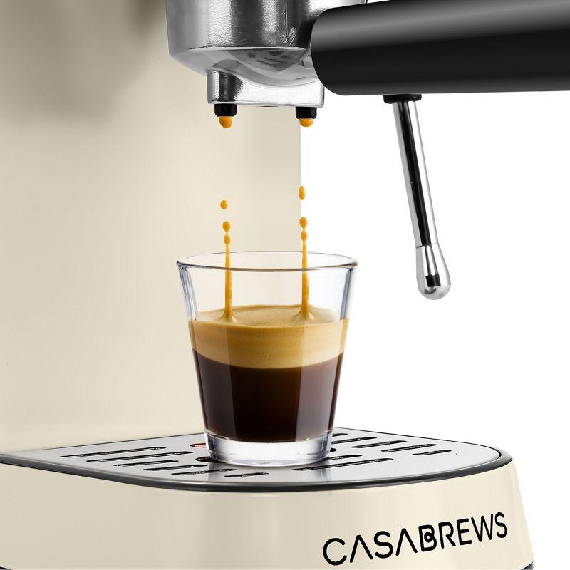 Casabrews CASABREWS CM5418 20 Bar Espresso Machine Coffee Maker W/ Powerful Steam Wand Stainless Steel
