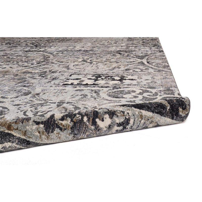 Kano Transitional Distressed Gray/Ivory/Taupe Area Rug