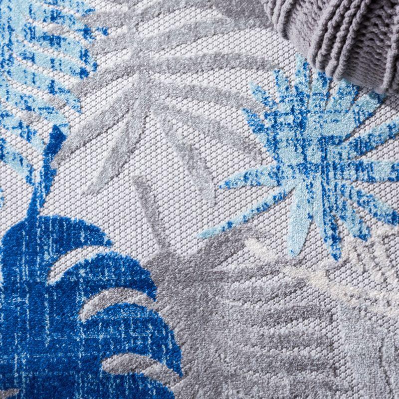 Cabana CBN831 Power Loomed Indoor/Outdoor Area Rug - Grey/Blue - 5'3"x7'6" - Safavieh.
