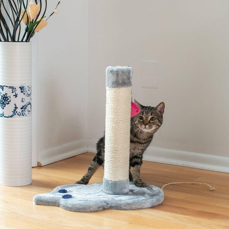 Armarkat Mouse Shape Sisal Real Wood Cat Scratcher Toy