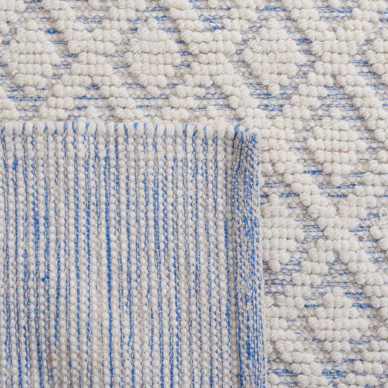 Vermont VRM304 Hand Woven Indoor Area Rug - Ivory/Light Blue - 4'x6' - Safavieh