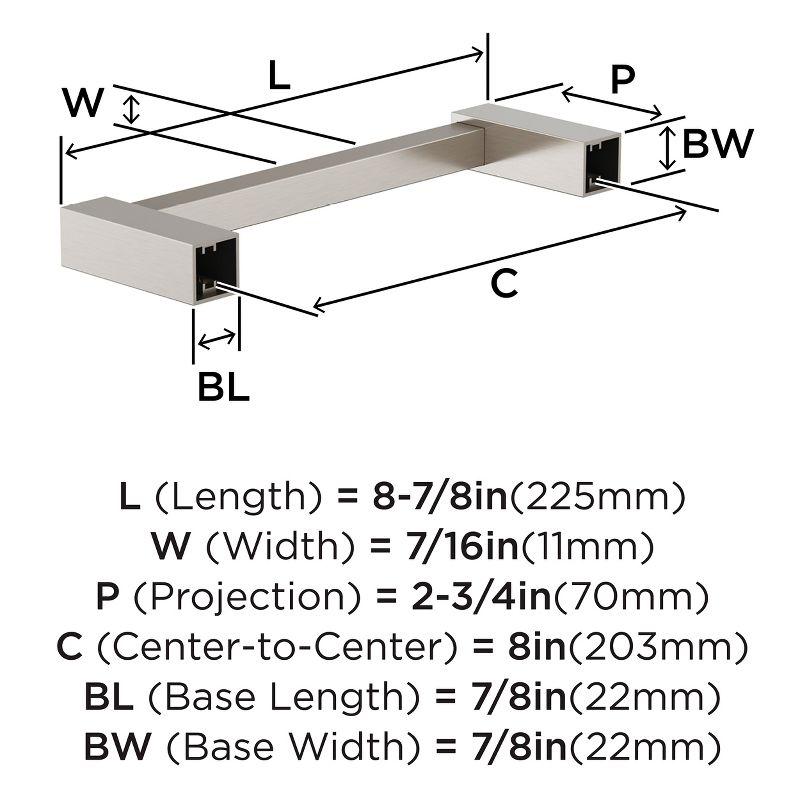 Monument Brushed Nickel Wall Mounted Towel Bar