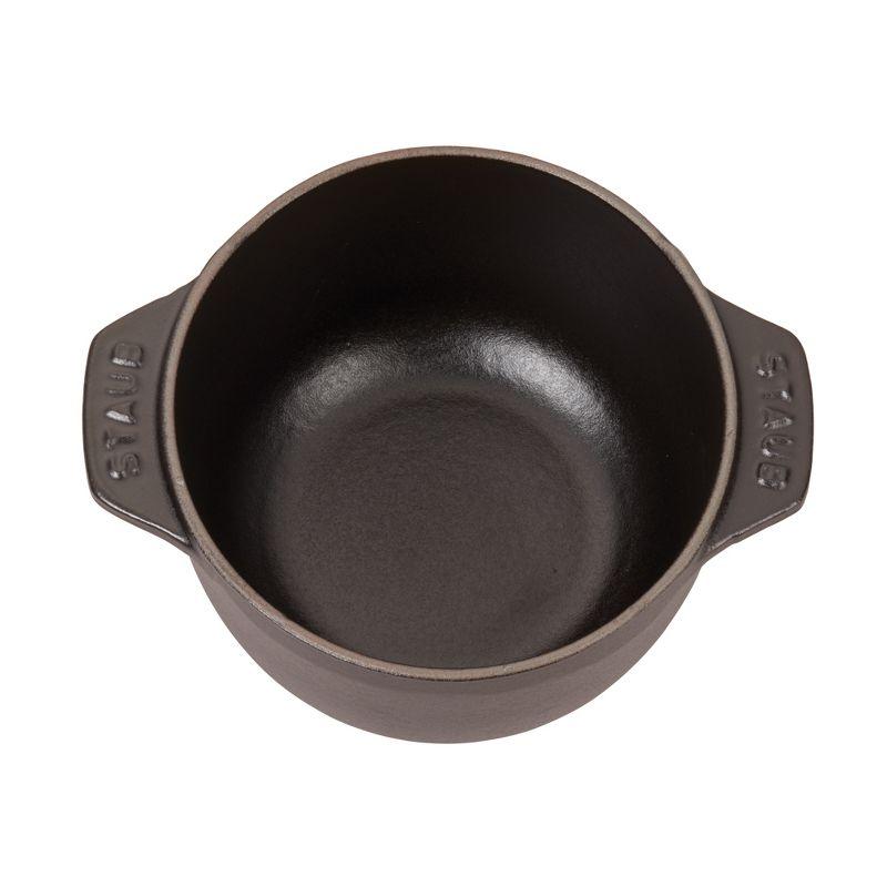 Charming Petite Matte Black Cast Iron French Oven