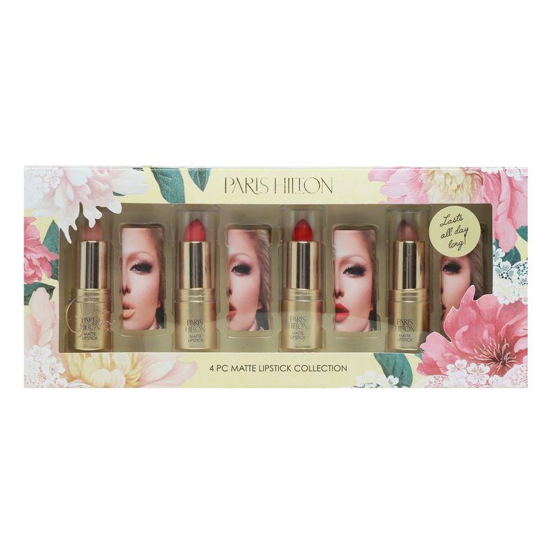 Paris Hilton Cosmetics Matte Lipstick Collection - Lipstick Set - 4 Pc