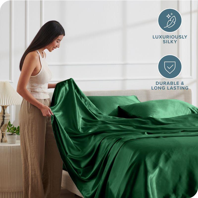 Bare Home Satin Sheet Set