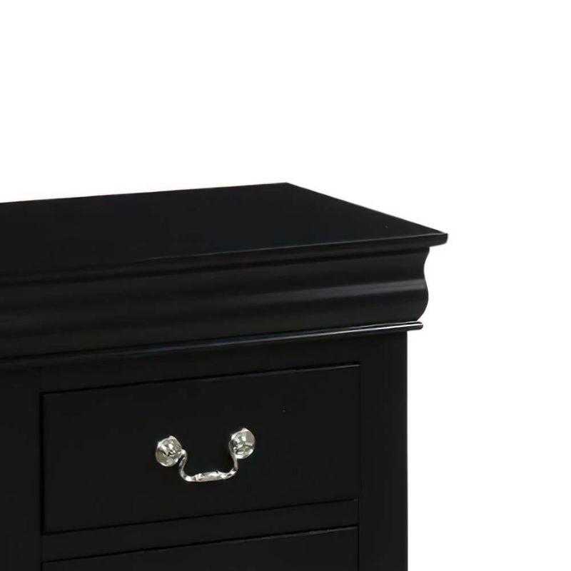 Acme Furniture Louis Philippe III Nightstand Black
