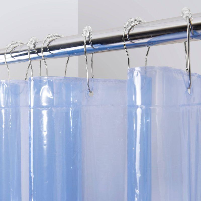 Allure Home Creations Savannah Shower Curtain: PEVA Material, Buttonhole Top, Easy to Clean