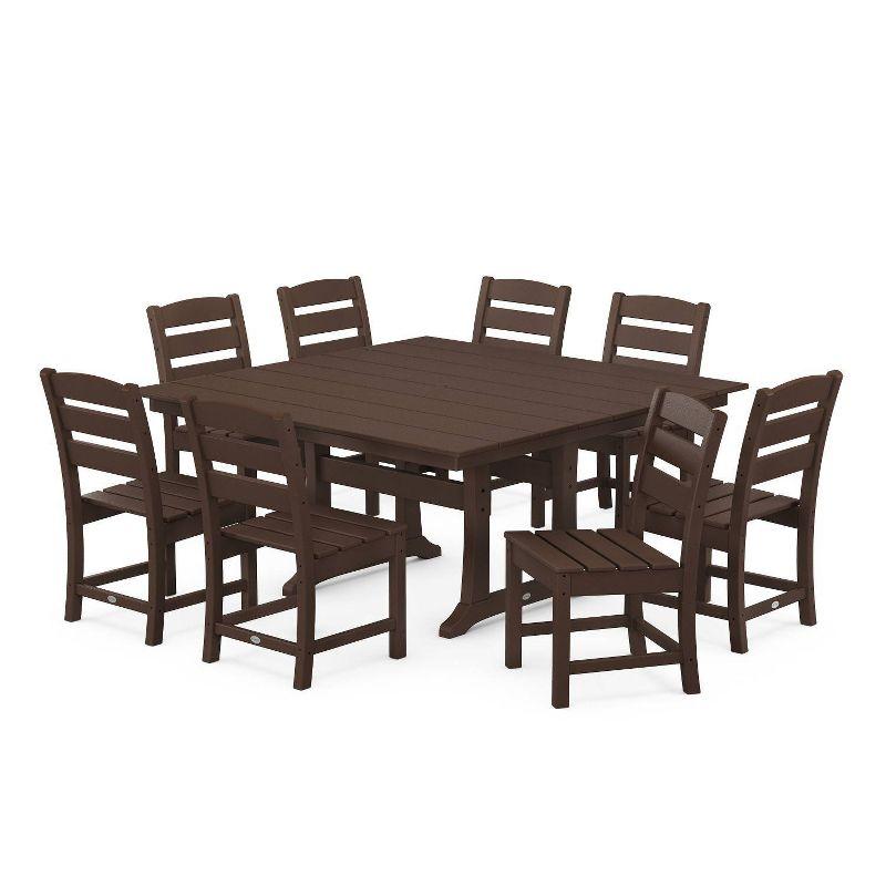 Lakeside 9-Piece Farmhouse Trestle Dining Set