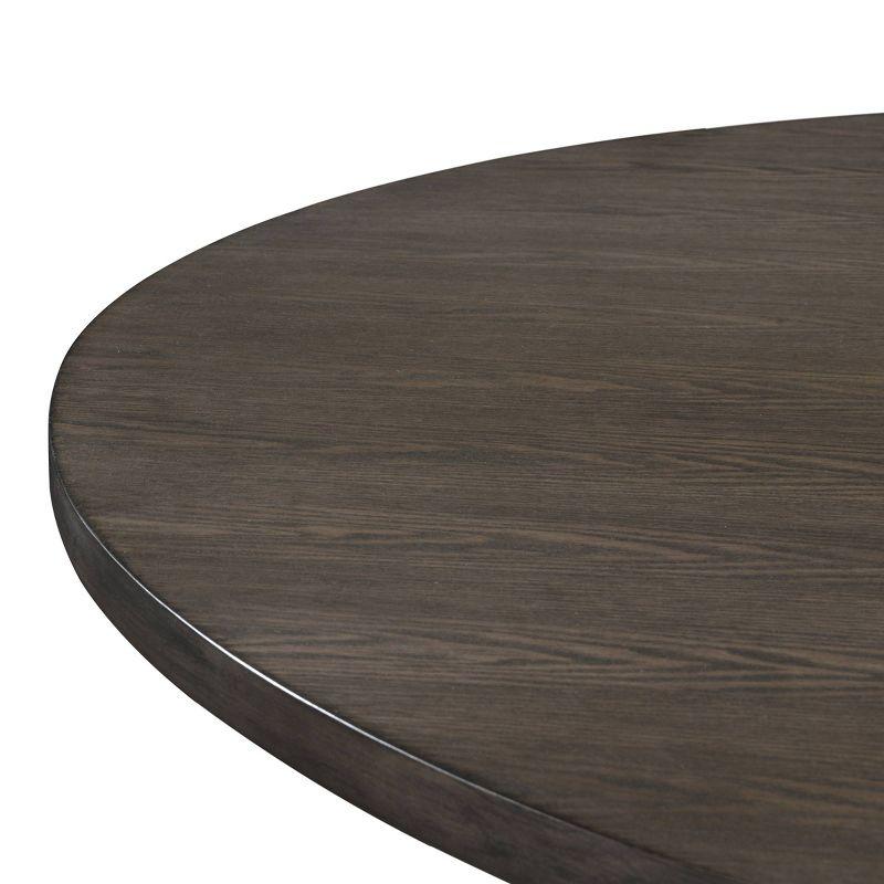Finch Alfred Round Solid Wood Rustic Dining Table